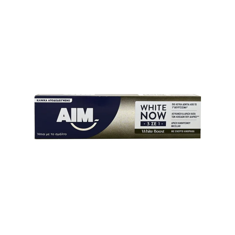 Aim White now 3 in 1 οδοντόκρεμα white boost 75ml