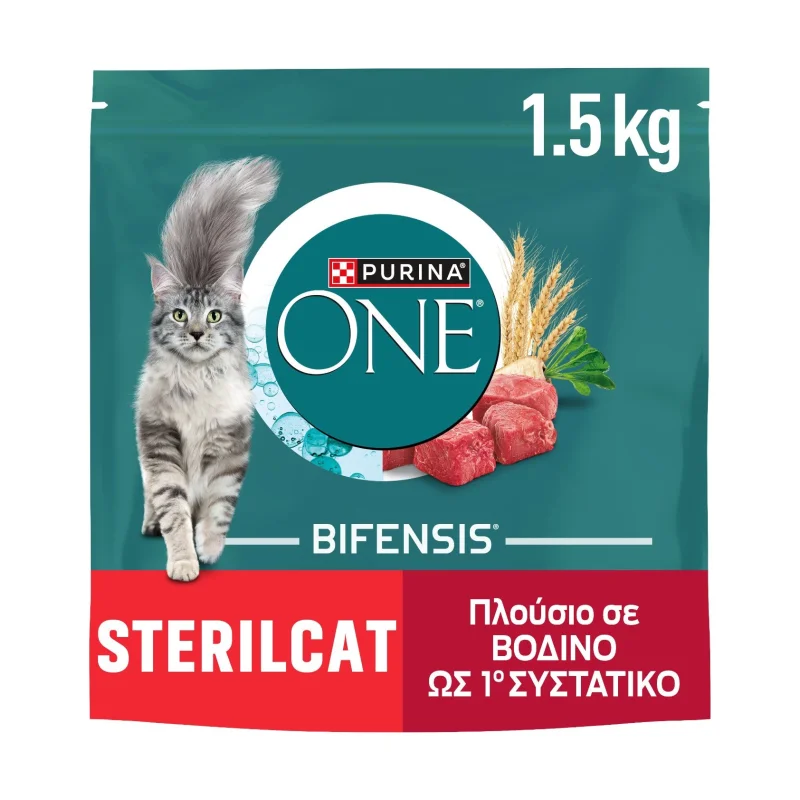 PURINA One Sterilcat Ξηρά Τροφή για Στειρωμένες Γάτες με Βοδινό & Σιτάρι 1,5kg