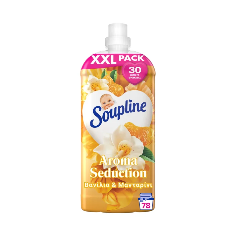 SOUPLINE Aroma Seduction Μαλακτικό Ρούχων Συμπυκνωμένο Βανίλια & Μανταρίνι 78 πλύσεις