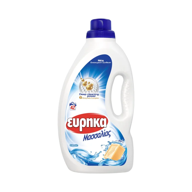 ΕΥΡΗΚΑ Μασσαλίας Απορρυπαντικό Ρούχων Υγρό Classic 42 πλύσεις