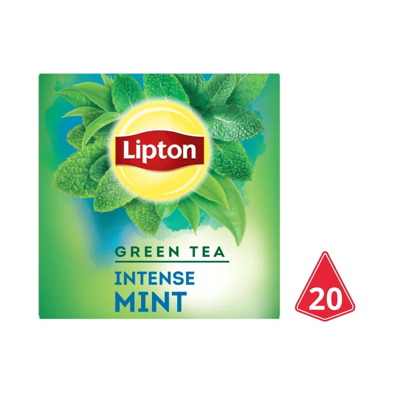 LIPTON Πράσινο Τσάι Intense Mint 20 φακελάκια 32g