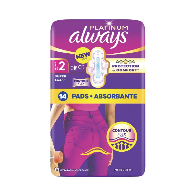ALWAYS Platinum Σερβιέτες No2 Super 14τεμ