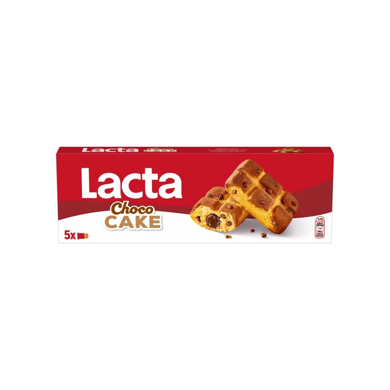 Lacta Choco heart κέικ mini με κομμάτια σοκολάτας γάλακτος & γέμιση σοκολάτας 175g