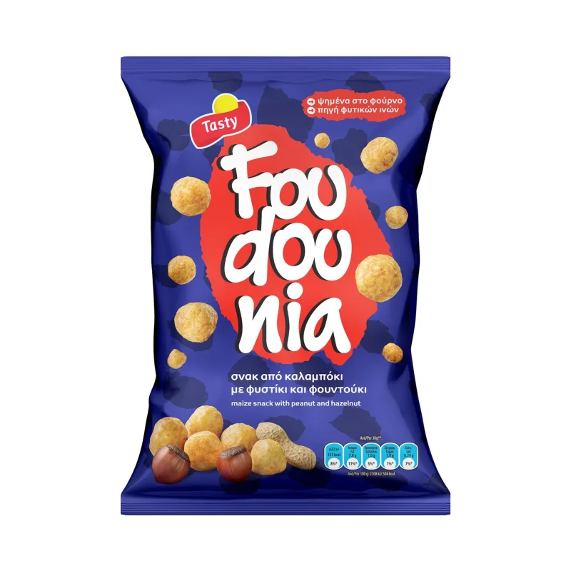 TASTY Σνακ Φουντούνια 90g