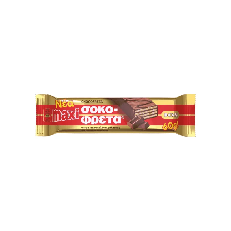 Ιον Maxi σοκοφρέτα γκοφρέτα γάλακτος 60g
