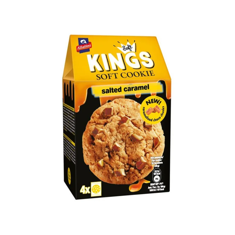 Αλλατίνη Kings Soft μπισκότα cookies salted caramel 160g