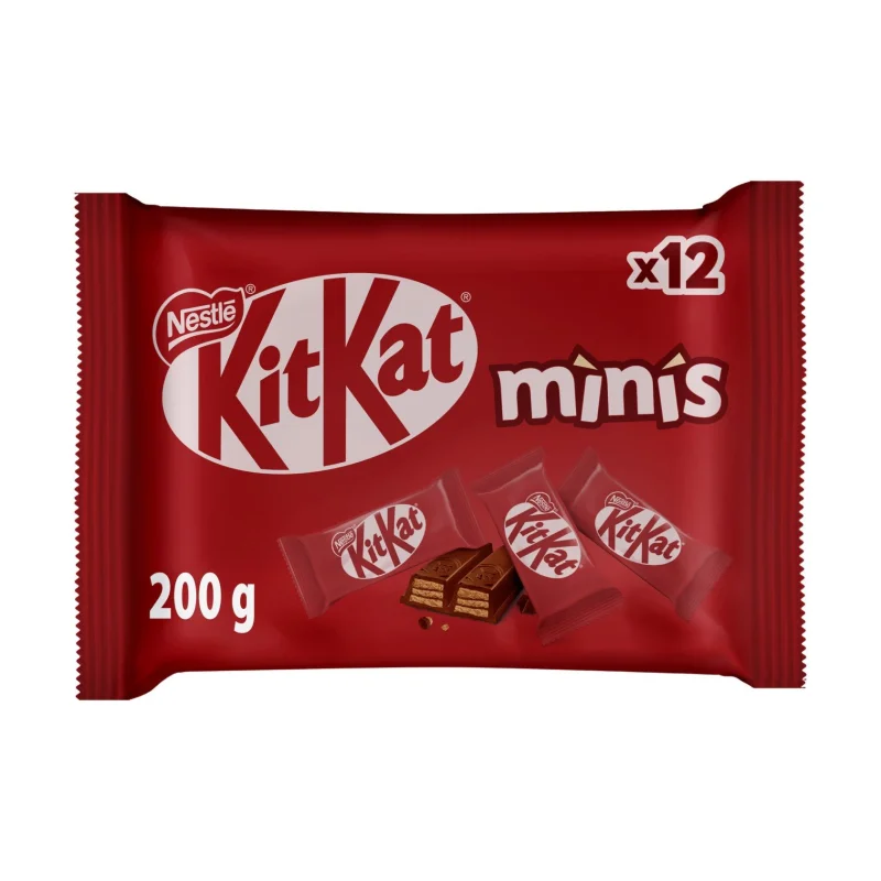 NESTLE Kit Kat Mini Γκοφρετάκια με Σοκολάτα Γάλακτος 200g