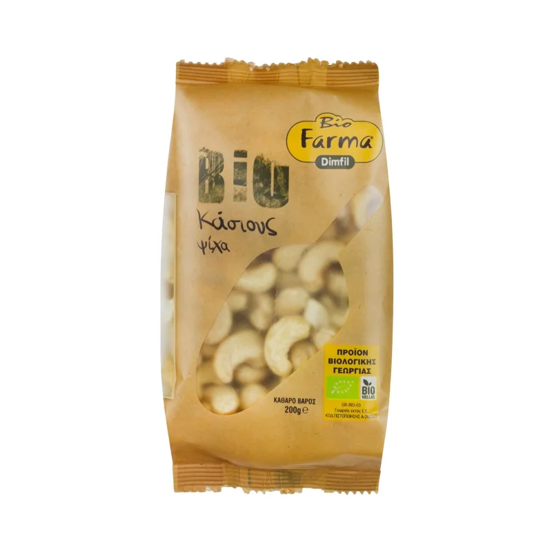 DIMFIL Bio Farma Κάσιους Ωμό Βιολογικό Χωρίς αλάτι 200g