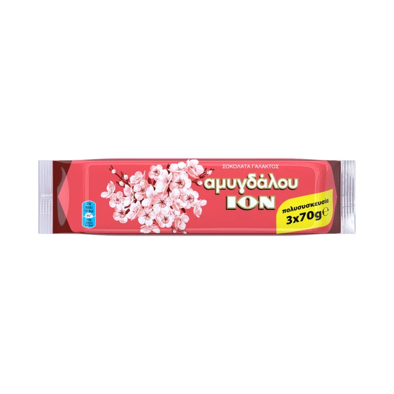 ΙΟΝ Αμυγδάλου Σοκολάτα Γάλακτος 3x70g