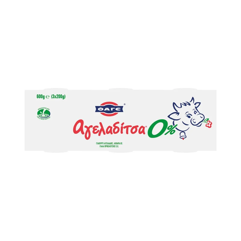 ΦΑΓΕ Αγελαδίτσα Γιαούρτι 0% 3x200g