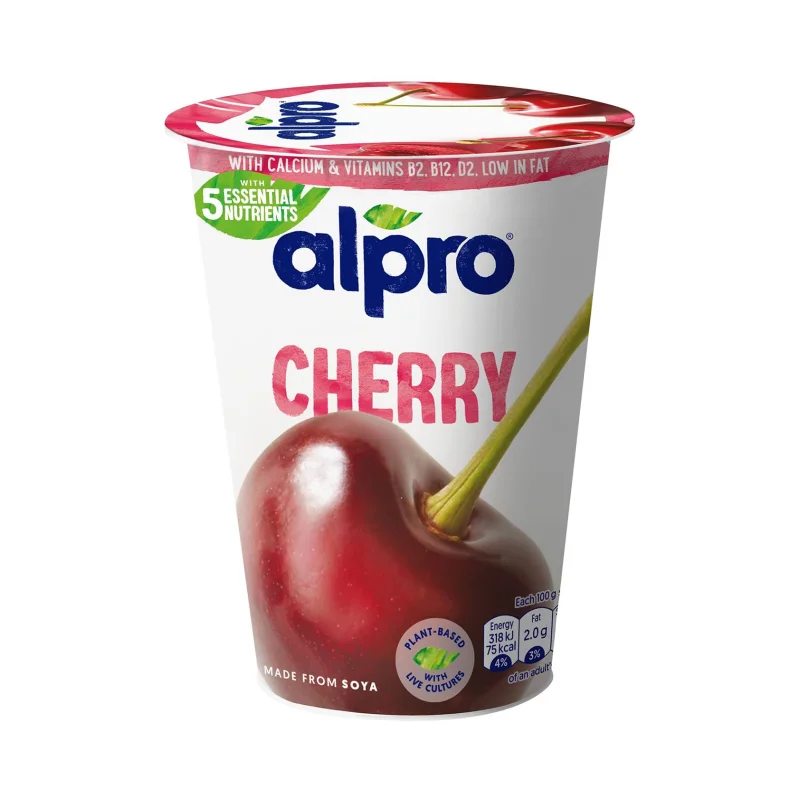 ALPRO Επιδόρπιο Σόγιας με Κεράσι Χωρίς γλουτένη Χωρίς λακτόζη 500g