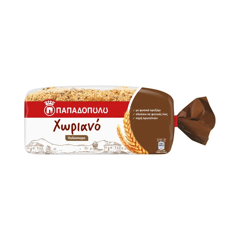 Χωριανό Ψωμί για Τοστ Πολύσπορο Vegan 540gr