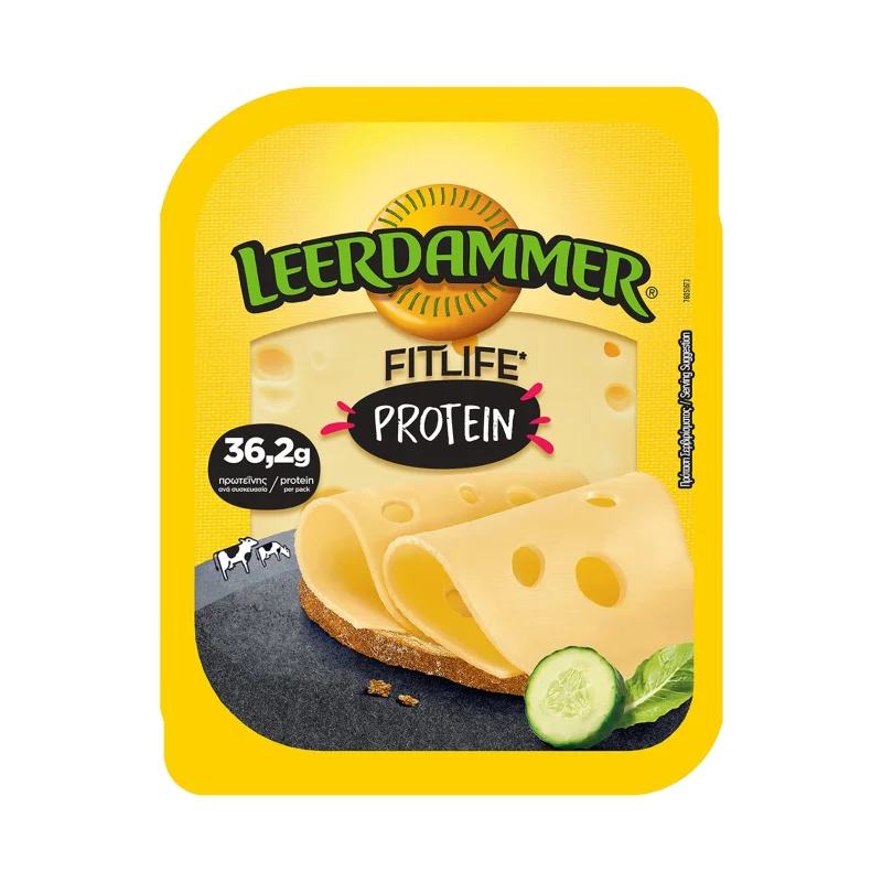Τυρί LEERDAMMER Fitlife Protein σε φέτες 125g