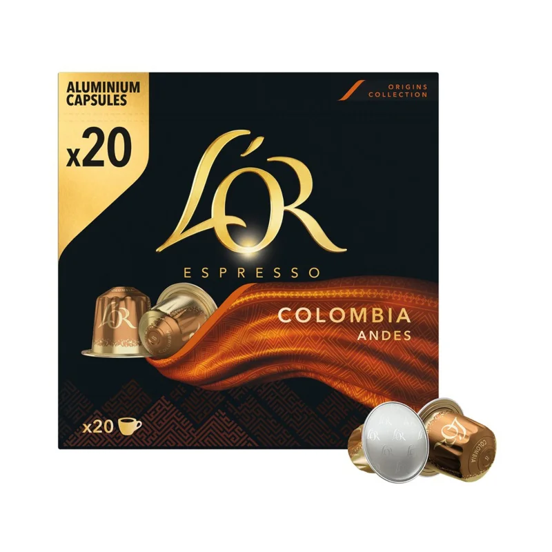 L'OR Καφές Espresso Colombia 20 κάψουλες συμβατές με μηχανή Nespresso 104g
