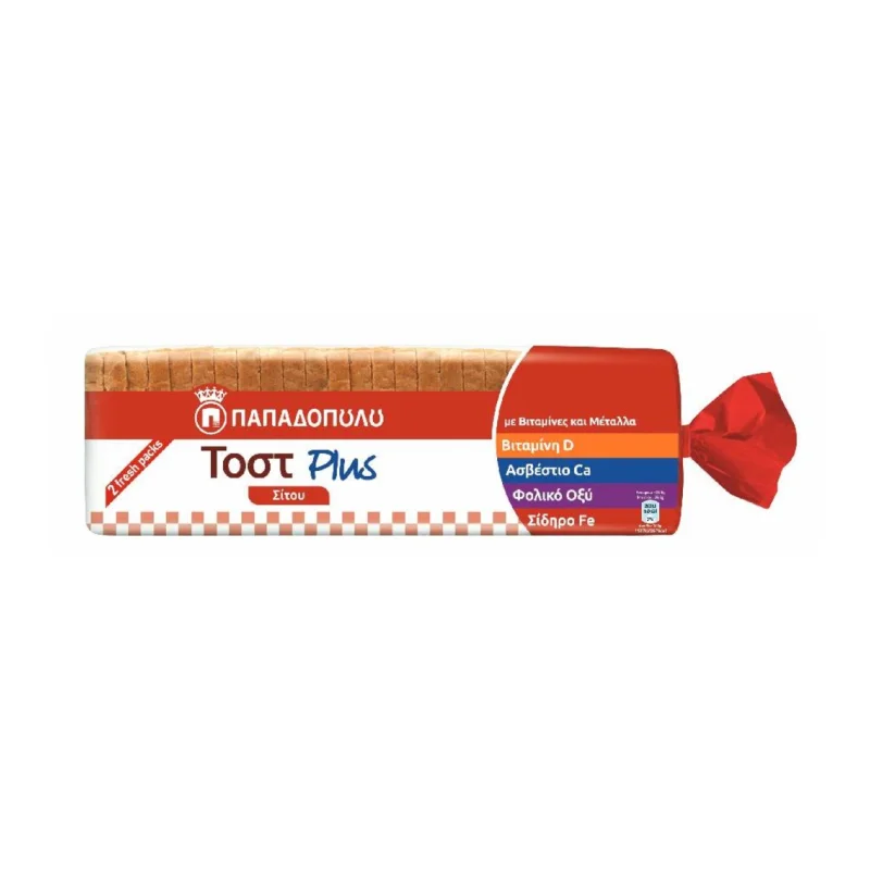 Plus Ψωμί για Τοστ Σίτου 700gr