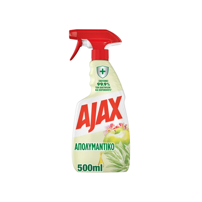 Ajax υγρό καθαριστικό & απολύμαντικό επιφανειών με αιθέρια ελαια 500ml