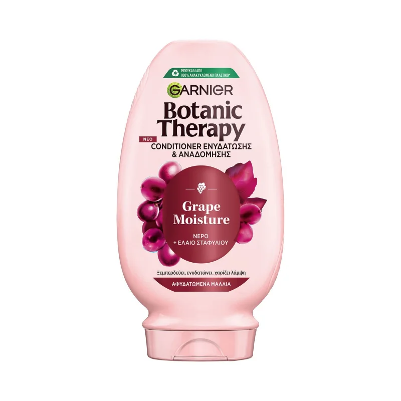 GARNIER Botanic Therapy Grape Moisture Κρέμα Conditioner Μαλλιών Ενυδάτωσης & Αναδόμησης με Νερό & Έλαιο Σταφυλιού 200ml