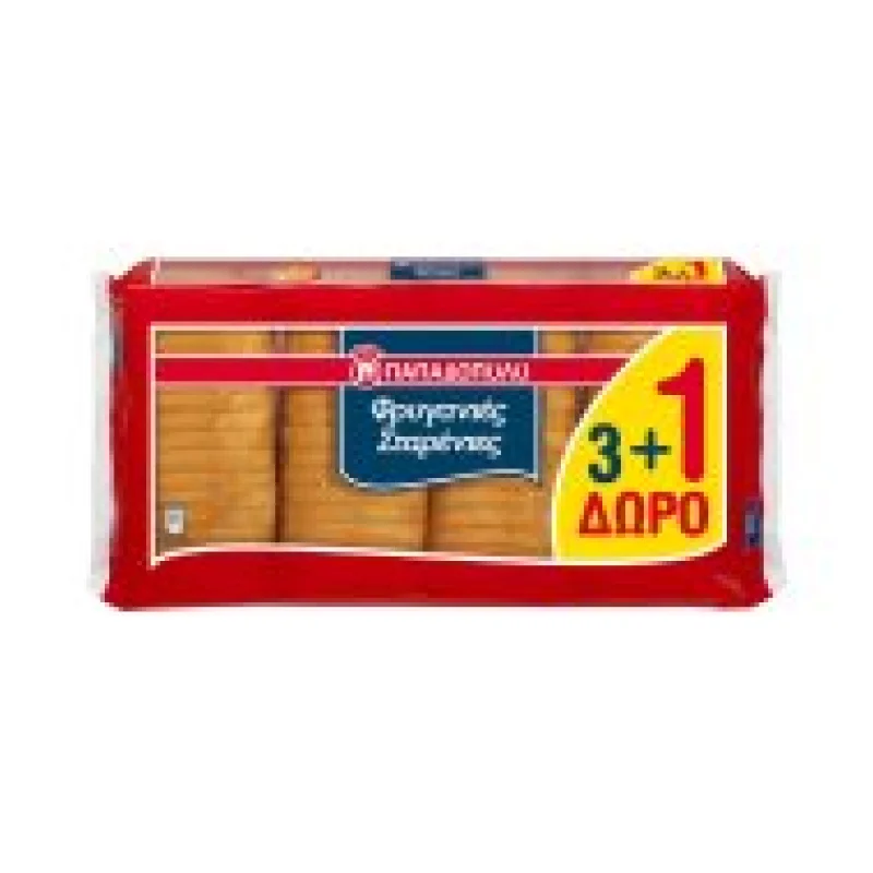Φρυγανιές Σταρένιες Vegan 3x127,5gr +1 Δώρο