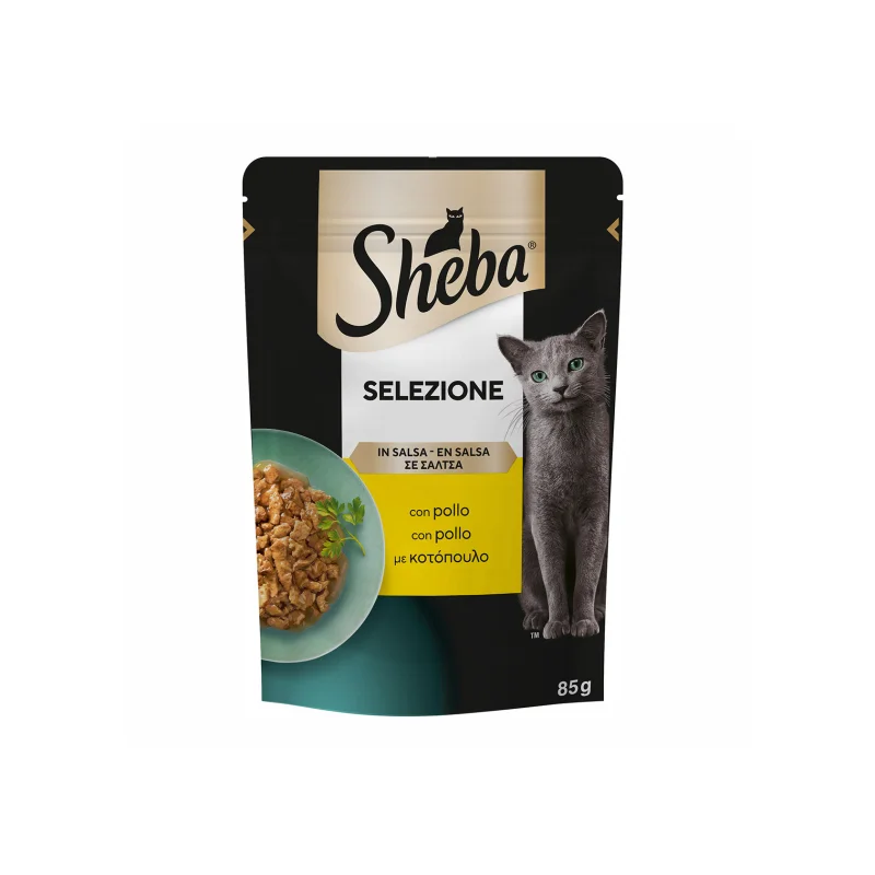 Sheba Selezione τροφή γάτας με κοτόπουλο σε σάλτσα 85g