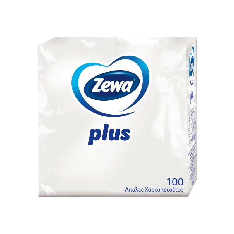 Zewa Plus χαρτοπετσέτες μεσαίες 30x30, 100 φύλλα 153g