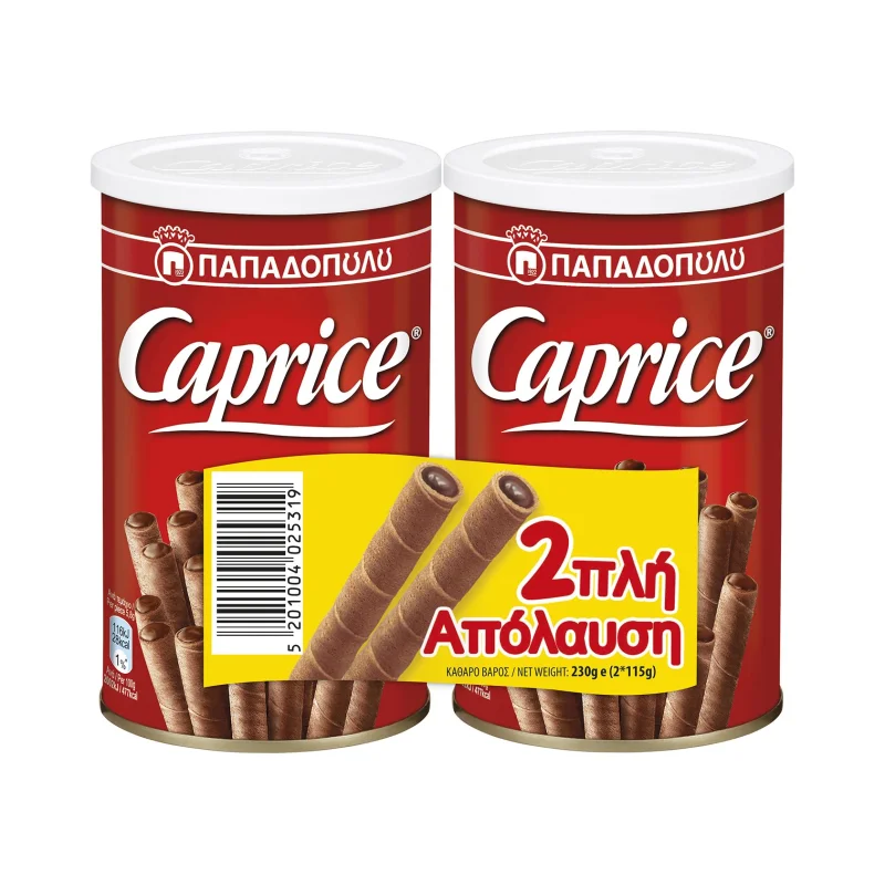 Caprice Γκοφρέτα Πουράκια Κλασικά 2x115gr