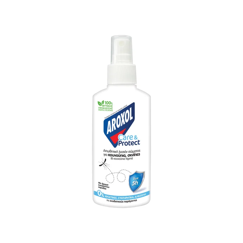 Aroxol Care & protect λοσιόν σώματος εντομοαπωθητική άρωμα ευκαλύπτου καρύδας 100ml