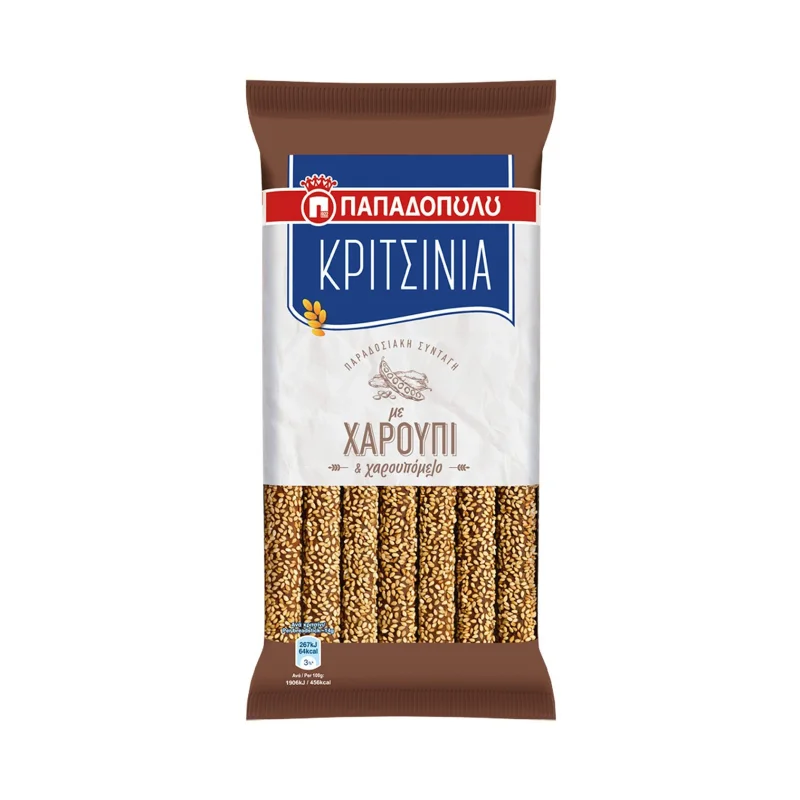 Κριτσίνια με Χαρούπι & Χαρουπόμελο Vegan 180gr