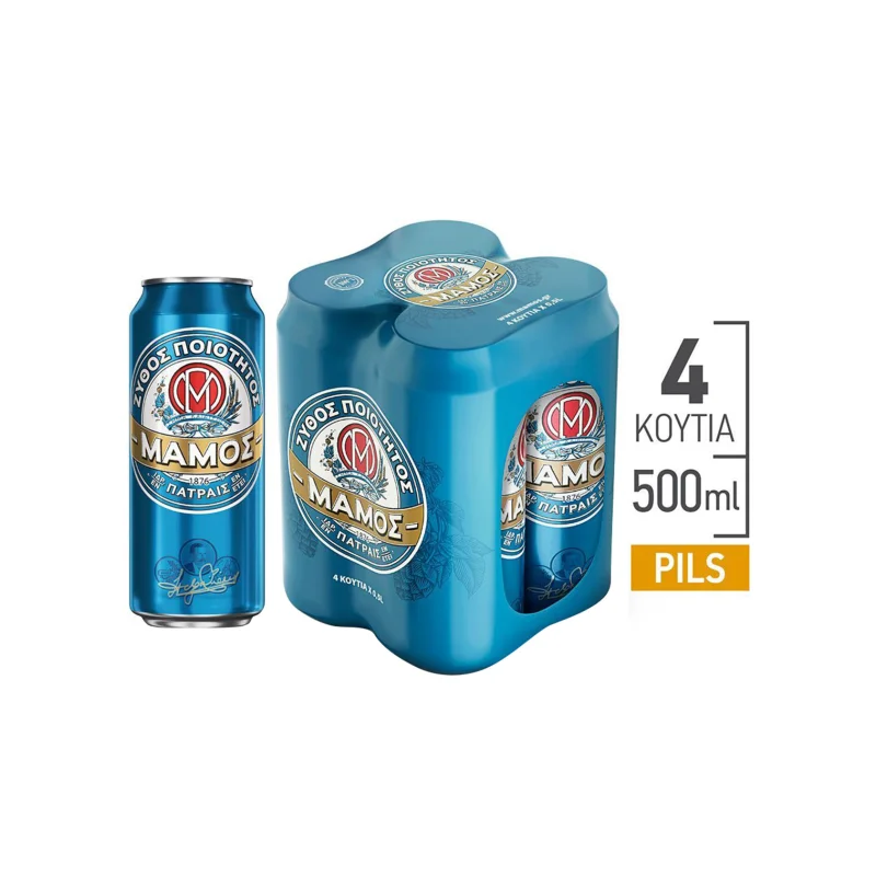 Μάμος Pilsner μπίρα 4x500ml