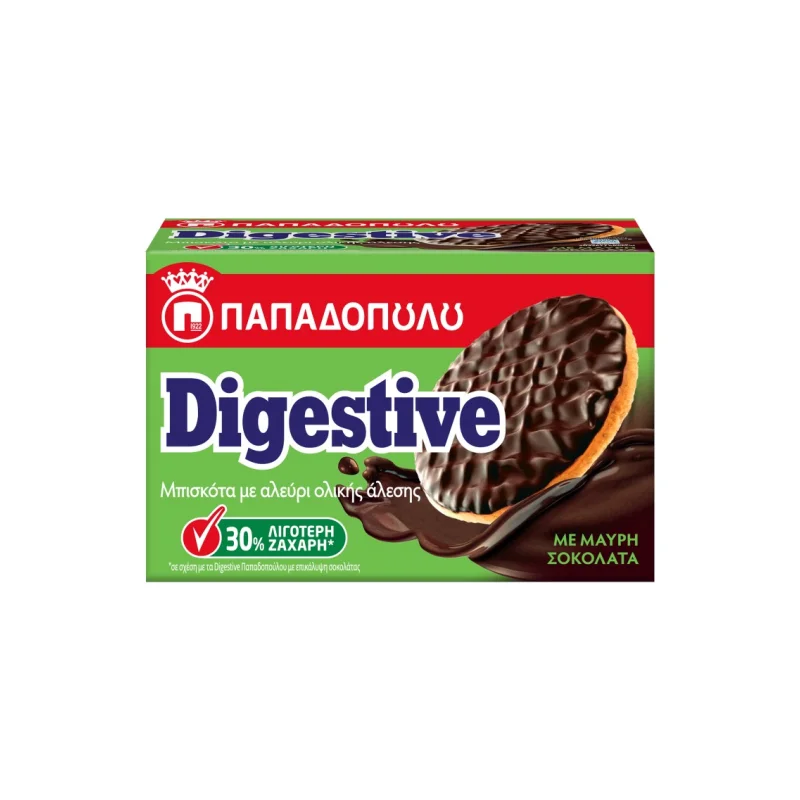 Digestive Μαύρη Σοκολάτα 200gr 30% Λιγότερη ζάχαρη
