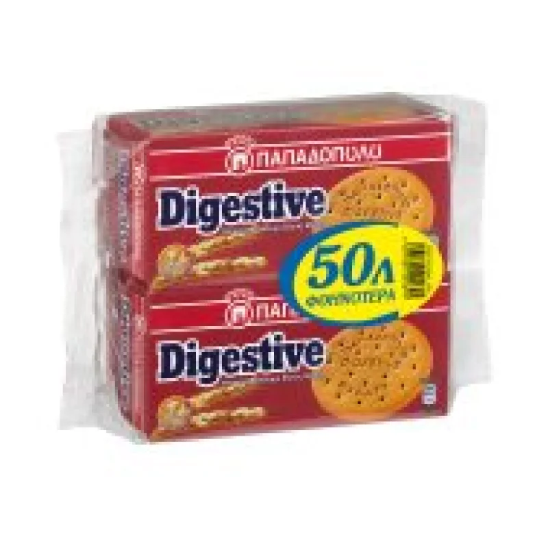 Digestive Μπισκότα 2x250gr -0.50€
