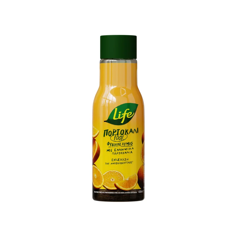 Δέλτα Life 100% φυσικός χυμός πορτοκάλι 400ml