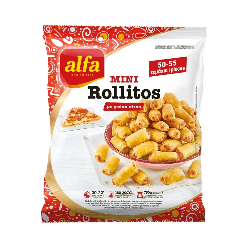 Mini Rollitos ALFA με γεύση Πίτσα 750g