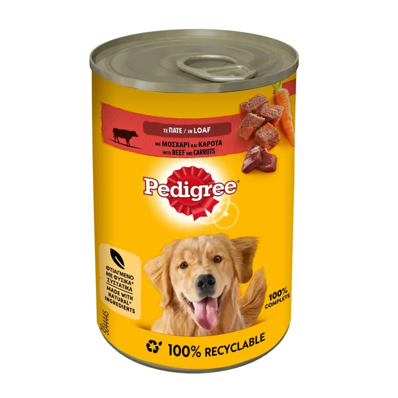 Pedigree Υγρή Τροφή Για Σκύλους Με Μοσχάρι Πατέ 400 gr