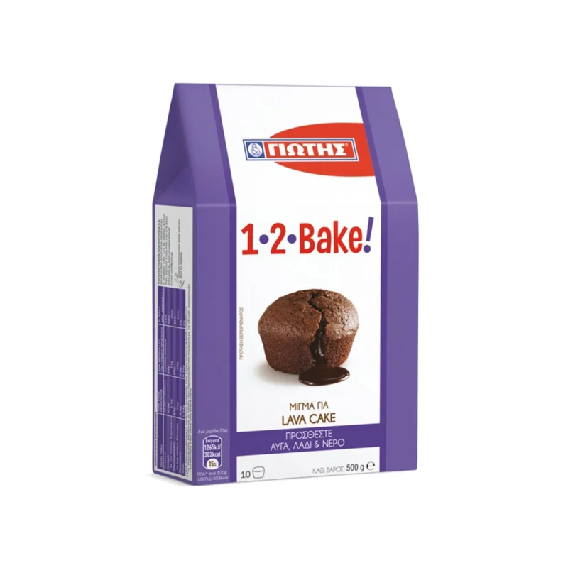 Γιώτης 1- 2 Bake μείγμα για κέικ lava με γεύση σοκολάτα 500g