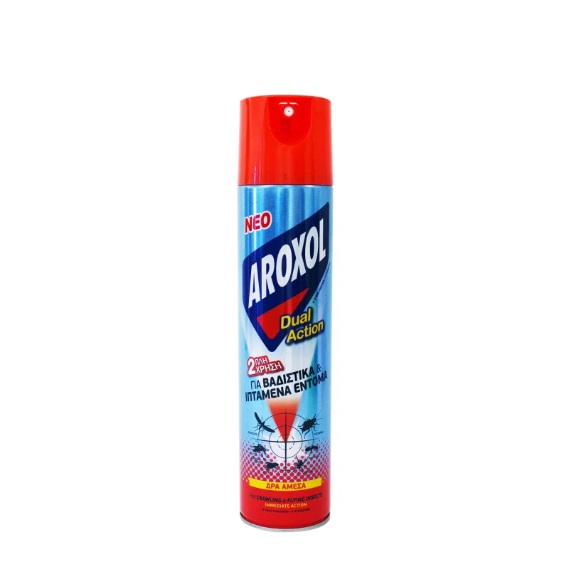 Aroxol Dual action spray εντομοαπωθητικό για βαδιστικά & ιπτάμενα έντομα 300ml