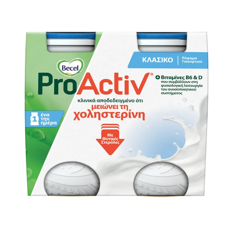 BECEL Pro Activ Ρόφημα Γιαουρτιού Κλασικό 4x75g