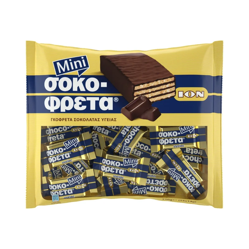 ΙΟΝ Σοκοφρέτα Mini Γκοφρέτα Σοκολάτας Υγείας 210g