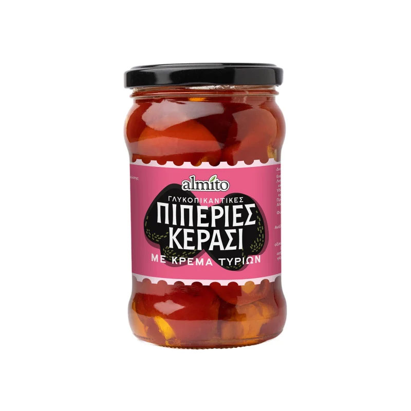 Almito Κεράσι πιπεριές γλυκοπικάντικες με κρέμα τυριών 280g
