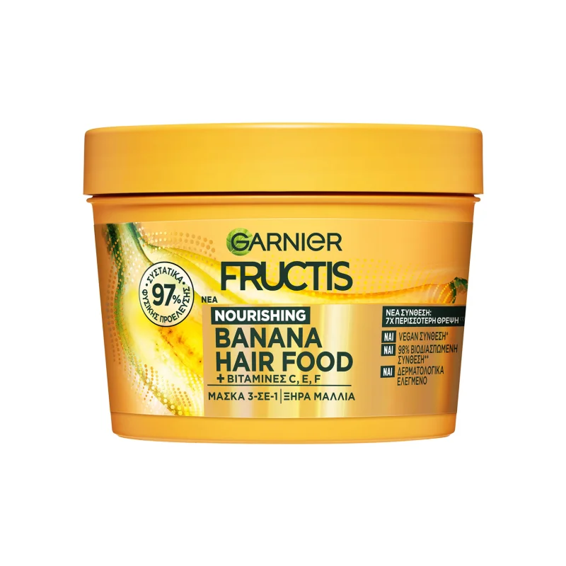 Fructis Nourishing μάσκα μαλλιών banana hair food 400ml