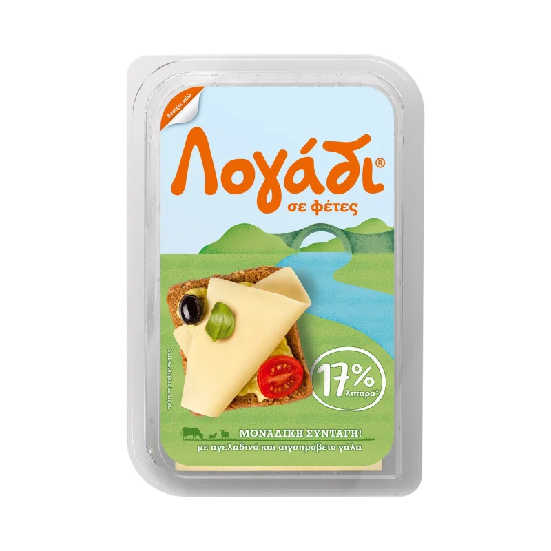 Ημίσκληρο Τυρί ΛΟΓΑΔΙ σε φέτες 180g
