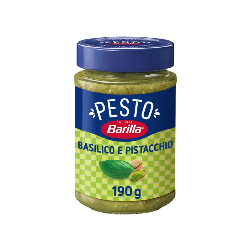 Barilla σάλτσα ζυμαρικών pesto basilico & pistacchio 190g