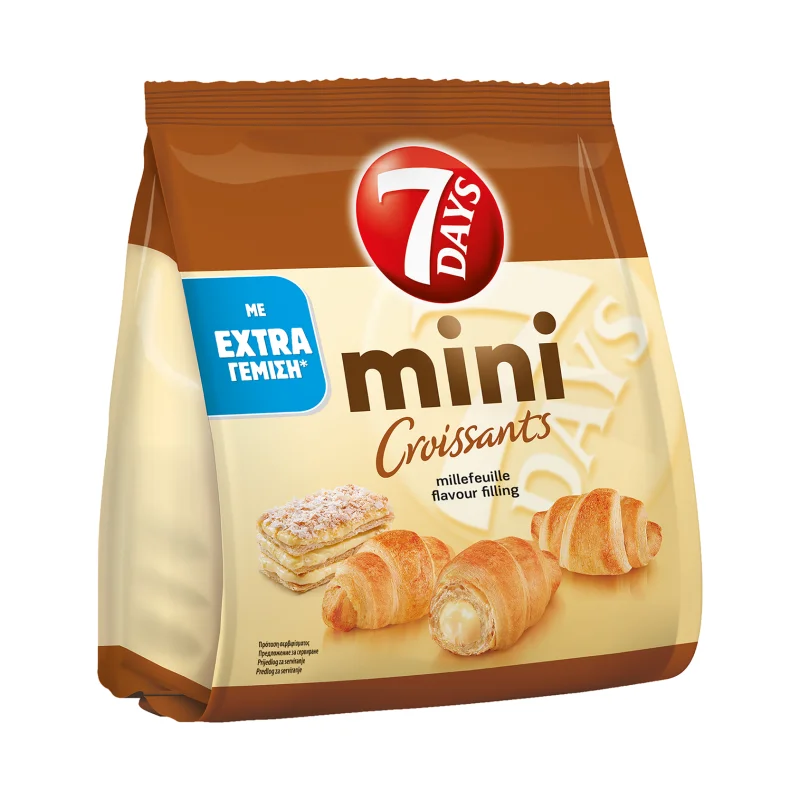 Mini Κρουασάν με γέμιση Κρέμα Μιλφέιγ 103gr