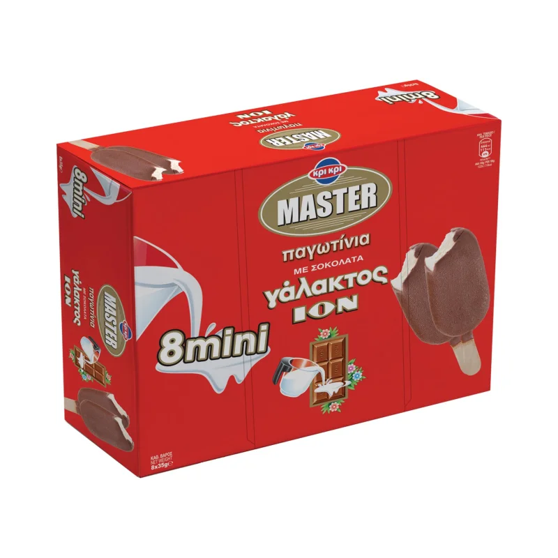 ΚΡΙ ΚΡΙ Master Παγωτίνια με Σοκολάτα Γάλακτος Ίον 8τεμ 280g