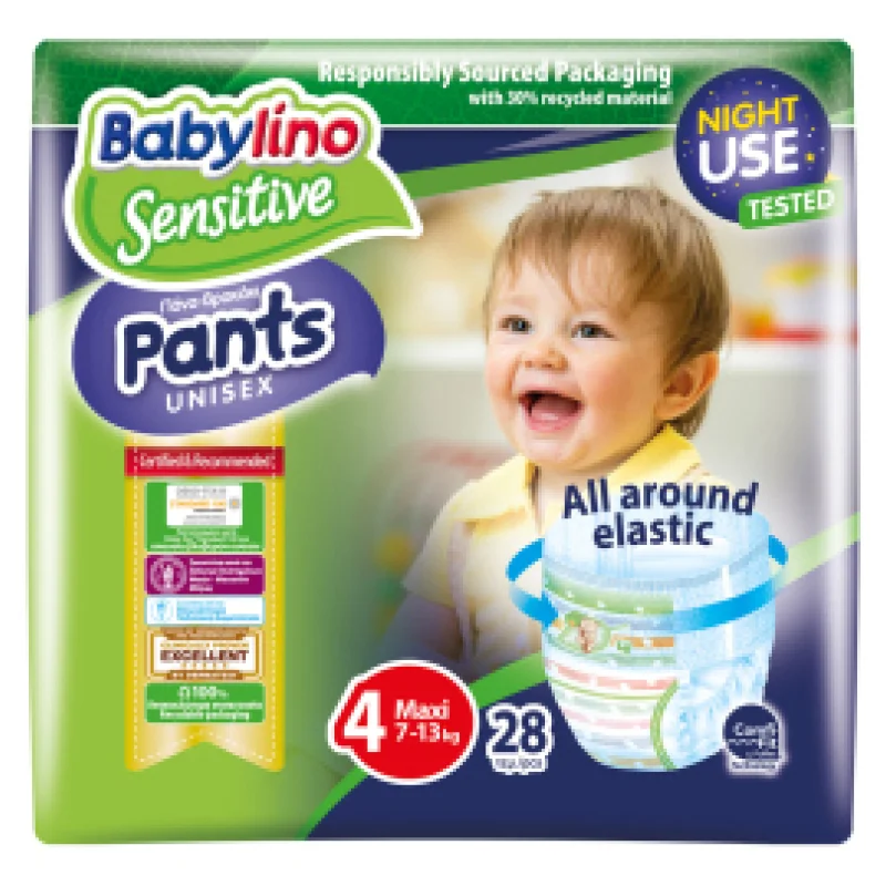 Pants Πάνες Βρακάκι Μωρού Sensitive Νο4 28 Τεμάχια
