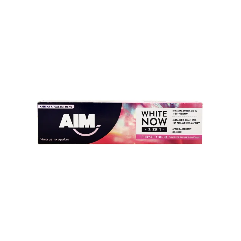 Aim White now 3 in 1 οδοντόκρεμα forever young 75ml