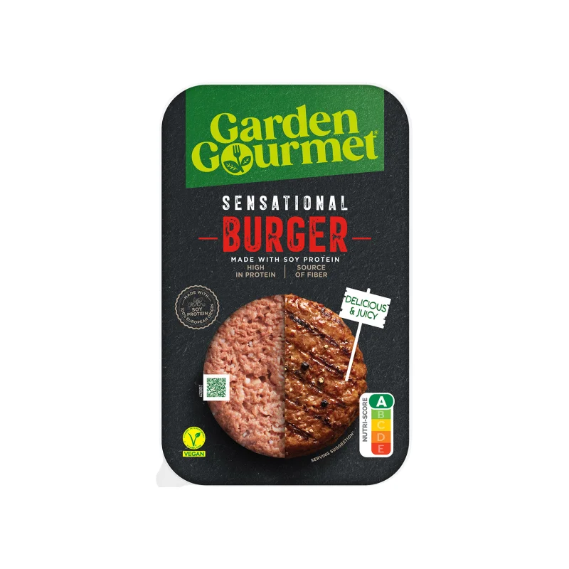 Garden Gourmet Sensational μπέργκερ φυτικό κατεψυγμένο από πρωτεΐνη σόγιας 226g