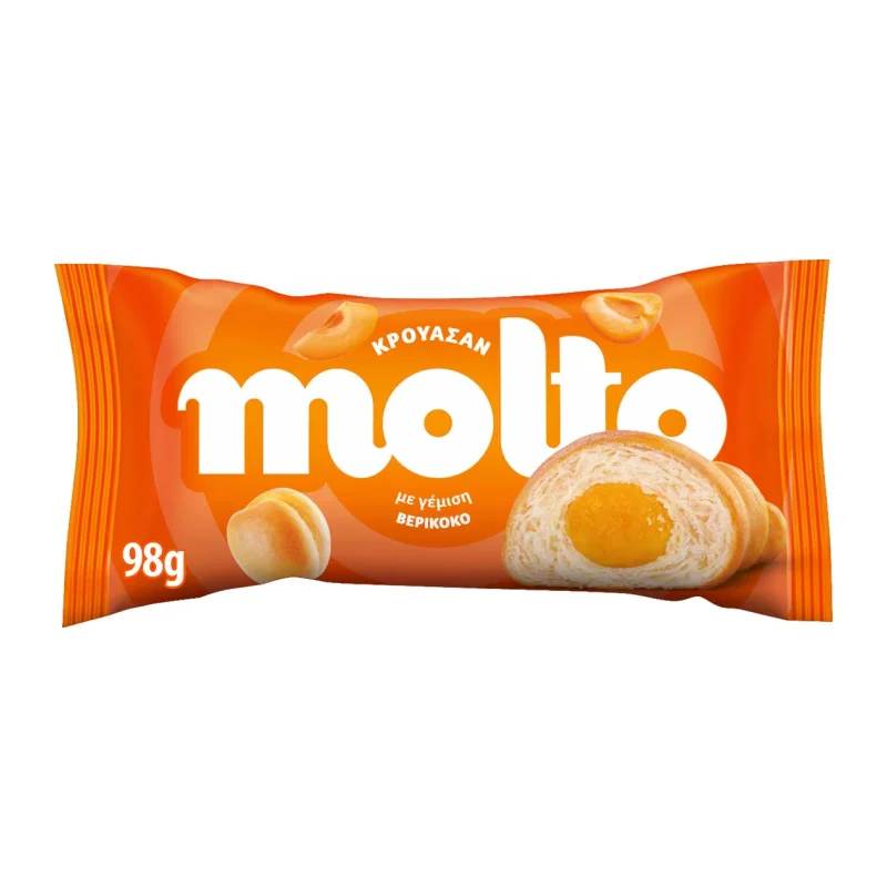 Molto Κρουασάν με Γέμιση Βερίκοκο (98 g)