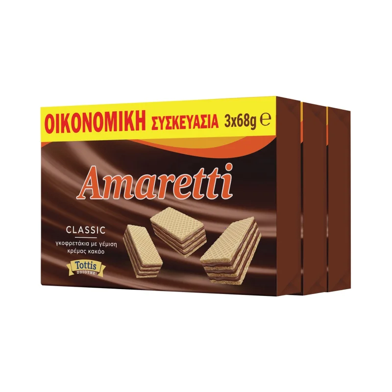 AMARETTI Γκοφρετάκια Classic 3x68g