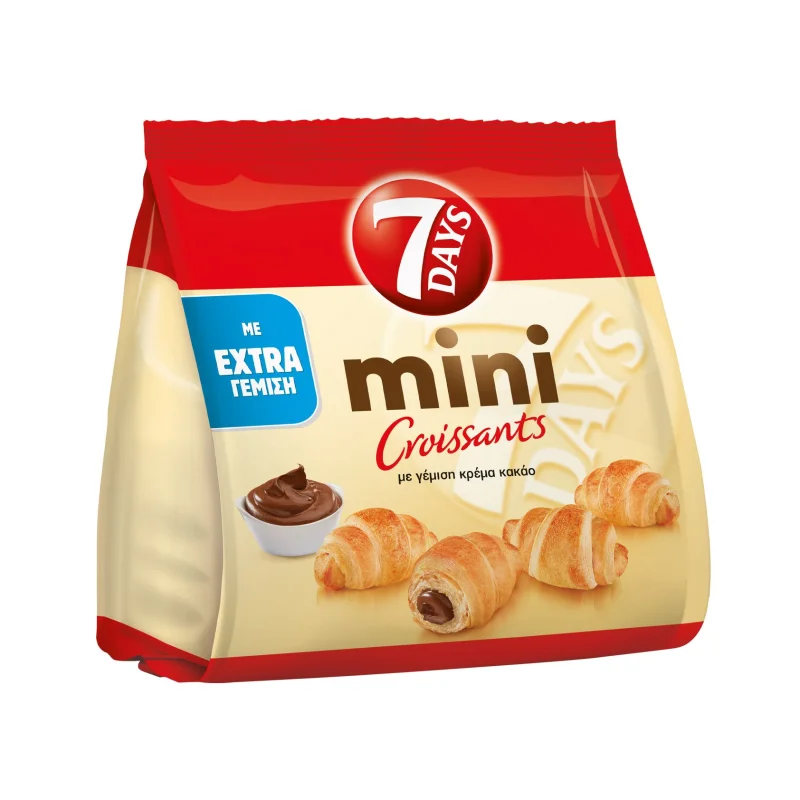 Mini Κρουασάν με γέμιση Κρέμα Κακάο 300gr