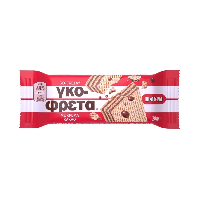 ΙΟΝ Γκοφρέτα με Κρέμα Κακάο 28g